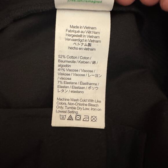 NWT J.Crew Kate Pants Black Trouser Women's 16 Work Measures 38 X 31 - Picture 6 of 10